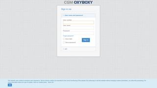 
                            4. Login - CGM OxyBoxy