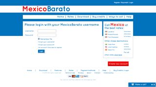 
                            4. login - Cheap Calls to Mexico and other destinations