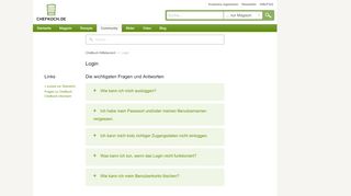 
                            6. Login – Chefkoch Hilfebereich