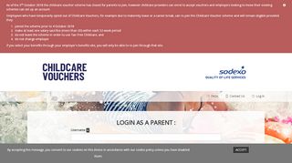 
                            3. Login - Childcare Vouchers