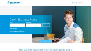 
                            2. Login - Choose your Daikin Business portal