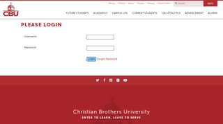 
                            9. Login - Christian Brothers University