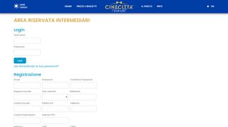 
                            4. Login - Cinecittà World