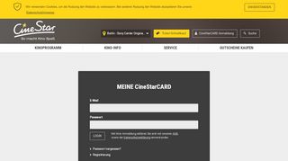 
                            5. Login - CineStarCARD | CineStar Berlin - Original. im Sony ...