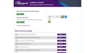 
                            6. Login - Clinical e-Audit: NPS - Better choices, Better …