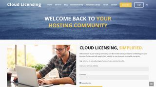 
                            2. Login - Cloud Licensing