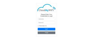 
                            3. Login - Cloud My Wifi - Network Management