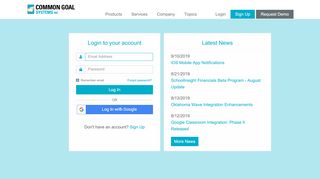 
                            4. Login - Common Goal Systems, Inc. - TeacherEase