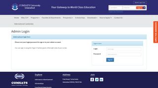 
                            4. login - COMSATS Admission System