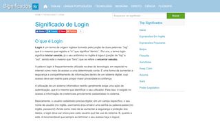 
                            4. Login - Conceito, Definição e O que é Login - SignificadosBR