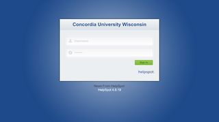 
                            8. Login : Concordia University Wisconsin