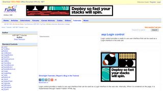 
                            3. Login Control, asp:Login Control - dotnetfunda.com