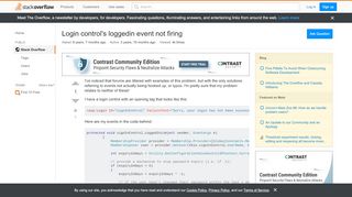 
                            5. Login control's loggedin event not firing - Stack Overflow