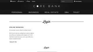 
                            6. Login | Core Bank