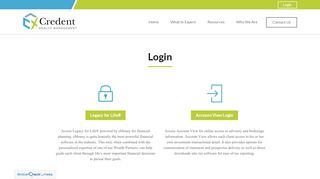 
                            8. Login | Credent Wealth Management