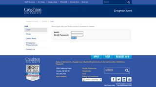 
                            6. Login | Creighton Alert | Creighton University