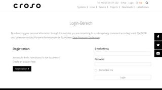 
                            1. Login - croso International GmbH - Ihr Systemanbieter (EN)