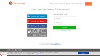 
                            3. Login | CyberSecurity Training | https://www.cybertraining365.com
