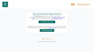 
                            6. Login - D2L - Medical College of Wisconsin