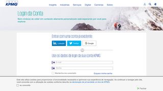 
                            1. Login da Conta - KPMG | BR