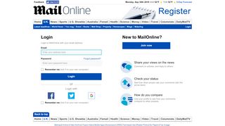 
                            4. Login - Daily Mail