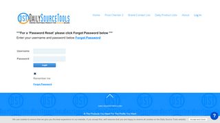 
                            2. Login | Daily Source Tools.com