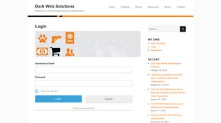 
                            1. Login – Dark Web Solutions - dws.pm