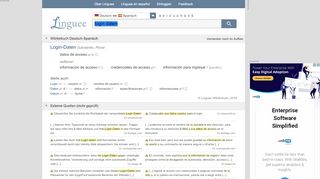 
                            4. Login Daten - Spanisch-Übersetzung – Linguee Wörterbuch