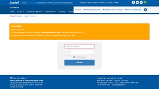 
                            4. Login de Acesso - Inatel