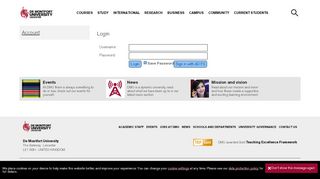 
                            6. Login - De Montfort University