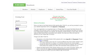 
                            4. Login - Delta Dental of Massachusetts