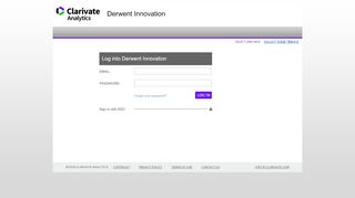 
                            11. Login | Derwent Innovation