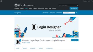 
                            6. Login Designer - WordPress.org