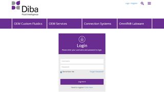 
                            3. Login - DIBA IndustriesDIBA Industries