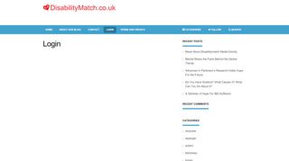 
                            8. Login | Disability Match