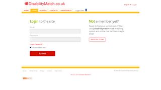 
                            4. Login - Disability match.co.uk