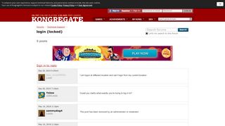 
                            6. login discussion on Kongregate