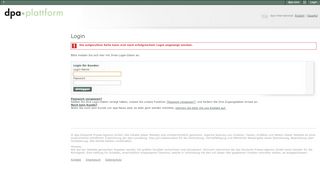 
                            4. Login - dpa-Plattform