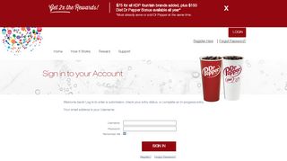 
                            7. Login - Dr Pepper Rewards