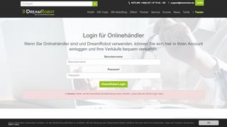 
                            1. Login - DreamRobot – die E-Commerce …