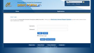 
                            3. Login - DRINC Portal > Home - State of California