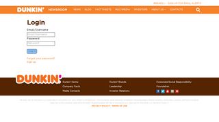 
                            7. Login | Dunkin' - Dunkin' Donuts