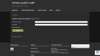 
                            1. Login – Dying Light Larp