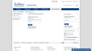 
                            2. Login E-Abrechnungsservice - INTER MaklerNet