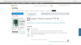 
                            1. Login e Senha acesso FTP - social.technet.microsoft.com