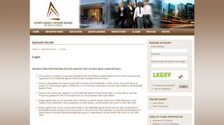 
                            9. Login | EAAB - The Estate Agency Affairs Board