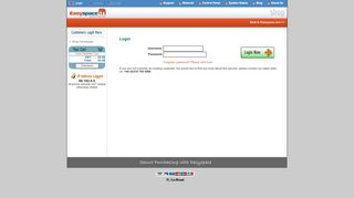
                            1. Login - Easyspace