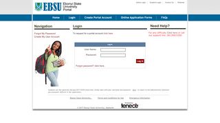 
                            5. Login - EBSU Portal