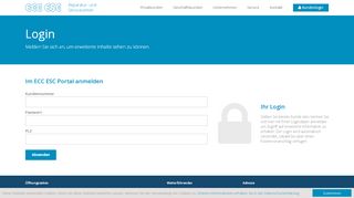 
                            3. Login, ECC ESC Reparatur- und Servicecenter