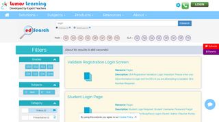 
                            8. login | EdSearch | Lumos Learning